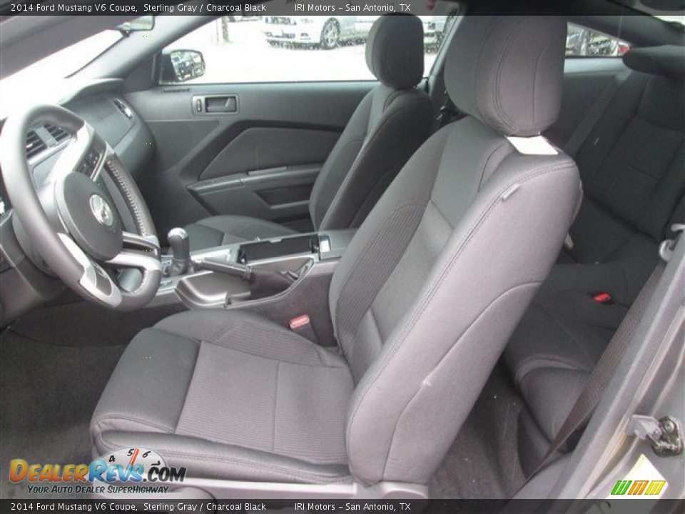 2014 Ford Mustang V6 Coupe Sterling Gray / Charcoal Black Photo #25
