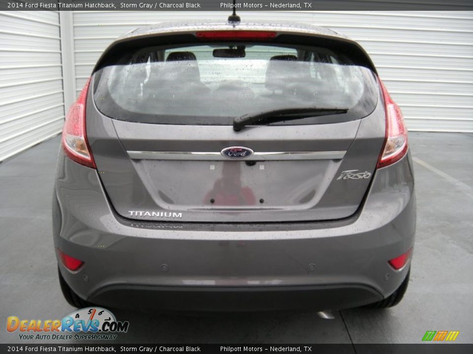 2014 Ford Fiesta Titanium Hatchback Storm Gray / Charcoal Black Photo #5