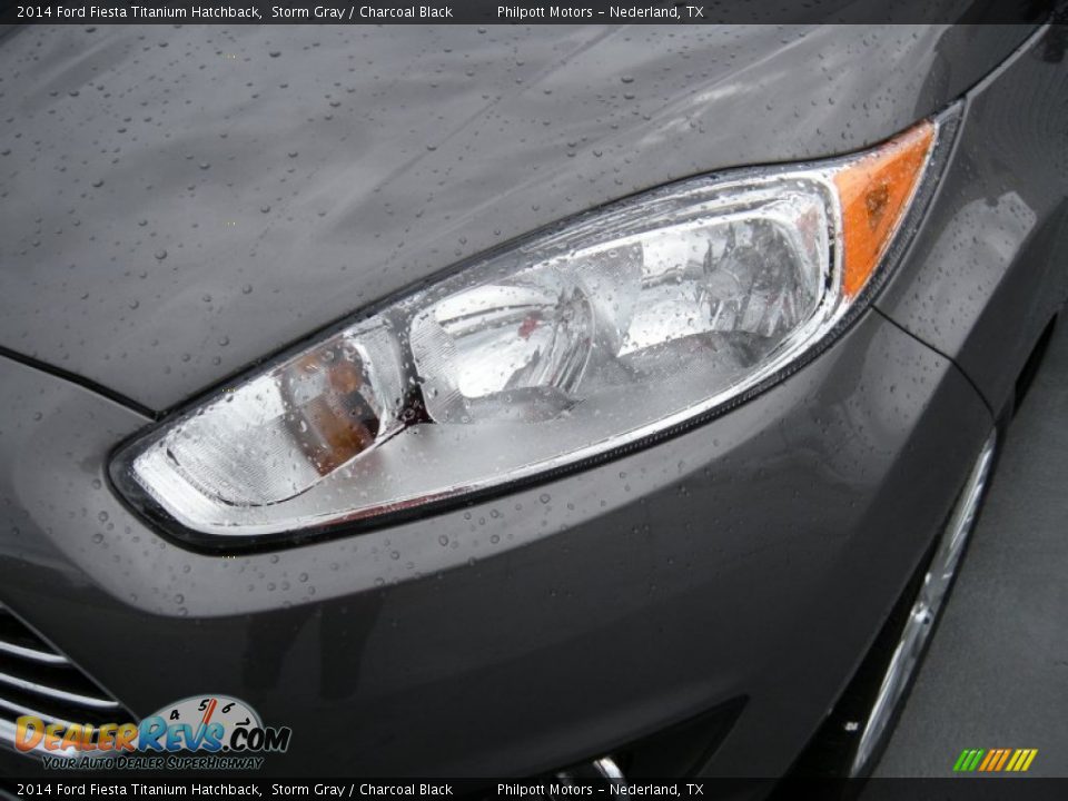 2014 Ford Fiesta Titanium Hatchback Storm Gray / Charcoal Black Photo #9