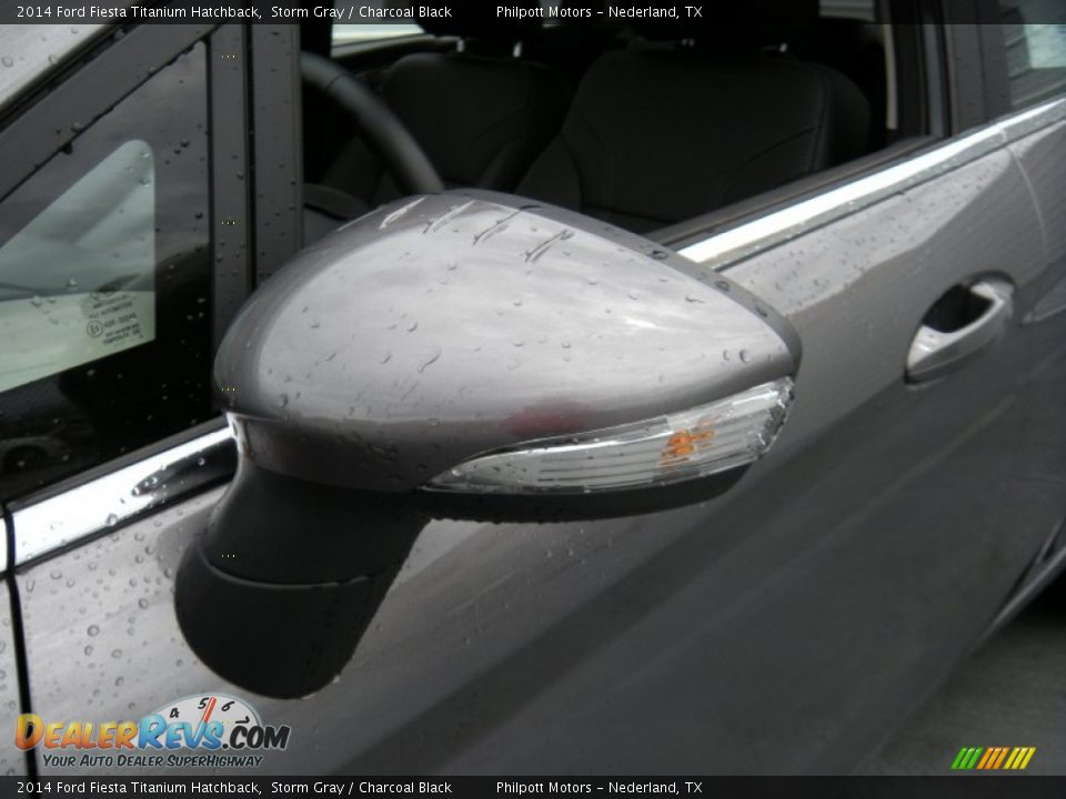 2014 Ford Fiesta Titanium Hatchback Storm Gray / Charcoal Black Photo #12