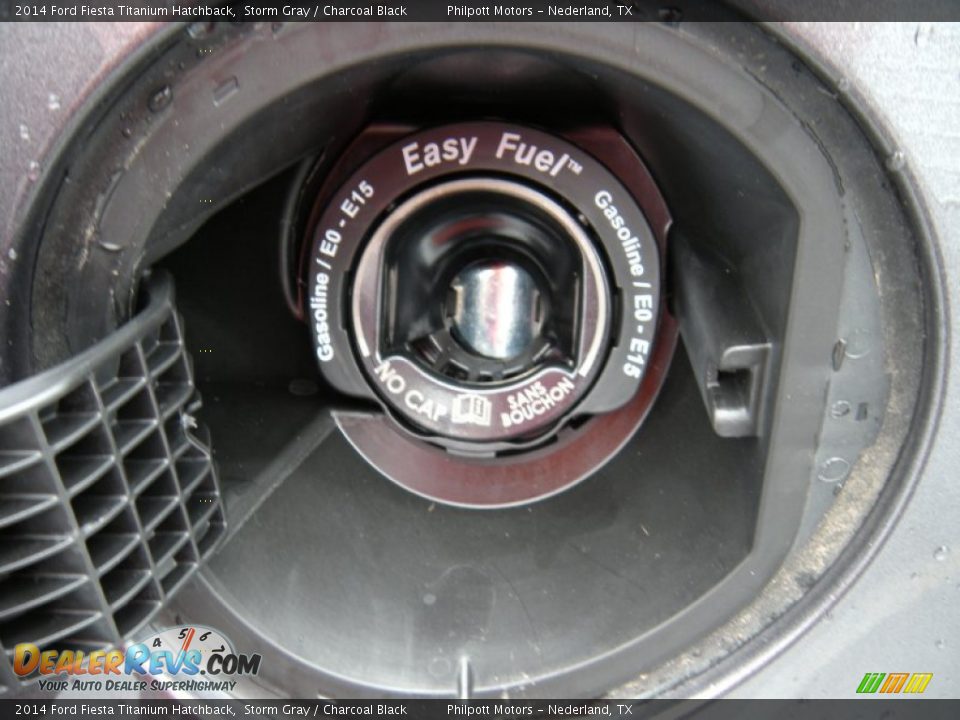 2014 Ford Fiesta Titanium Hatchback Storm Gray / Charcoal Black Photo #13