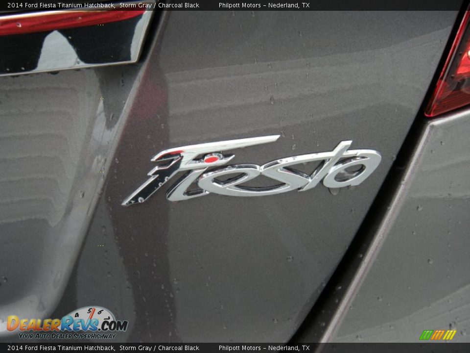 2014 Ford Fiesta Titanium Hatchback Storm Gray / Charcoal Black Photo #15