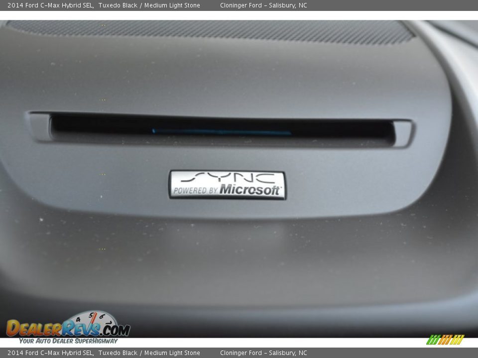 2014 Ford C-Max Hybrid SEL Tuxedo Black / Medium Light Stone Photo #19