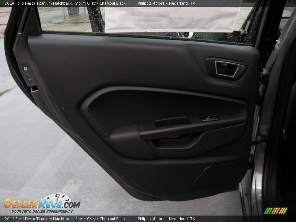 2014 Ford Fiesta Titanium Hatchback Storm Gray / Charcoal Black Photo #19