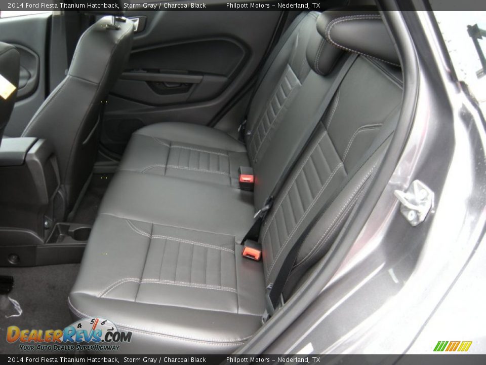 2014 Ford Fiesta Titanium Hatchback Storm Gray / Charcoal Black Photo #20