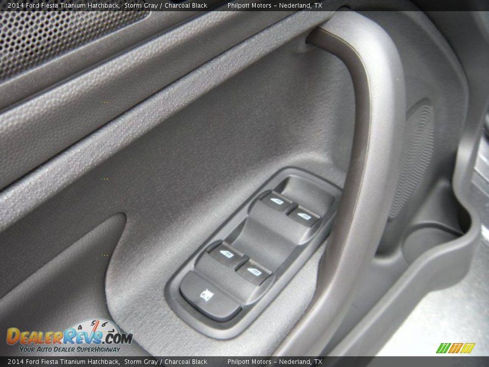 2014 Ford Fiesta Titanium Hatchback Storm Gray / Charcoal Black Photo #22