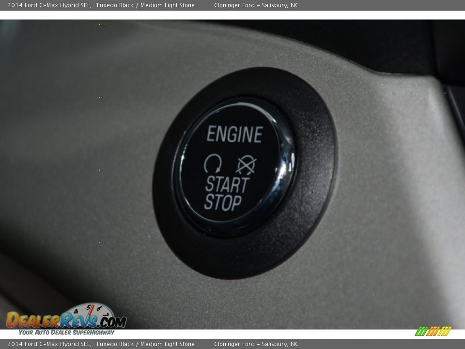 2014 Ford C-Max Hybrid SEL Tuxedo Black / Medium Light Stone Photo #27