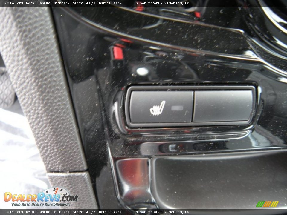 2014 Ford Fiesta Titanium Hatchback Storm Gray / Charcoal Black Photo #31