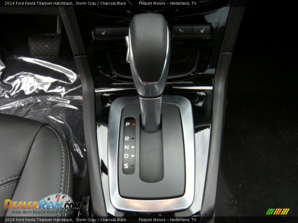 2014 Ford Fiesta Titanium Hatchback Storm Gray / Charcoal Black Photo #32