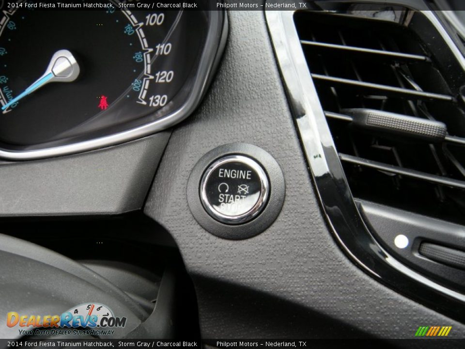 2014 Ford Fiesta Titanium Hatchback Storm Gray / Charcoal Black Photo #33