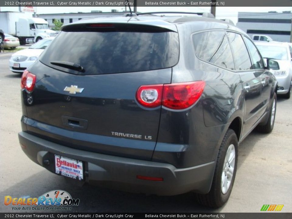 2012 Chevrolet Traverse LS Cyber Gray Metallic / Dark Gray/Light Gray Photo #4