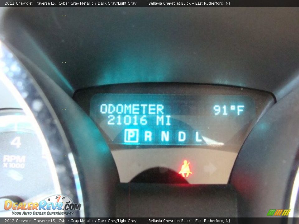 2012 Chevrolet Traverse LS Cyber Gray Metallic / Dark Gray/Light Gray Photo #10