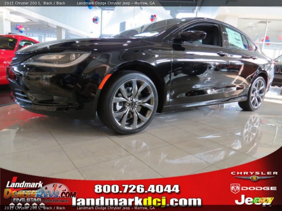 2015 Chrysler 200 S Black / Black Photo #1