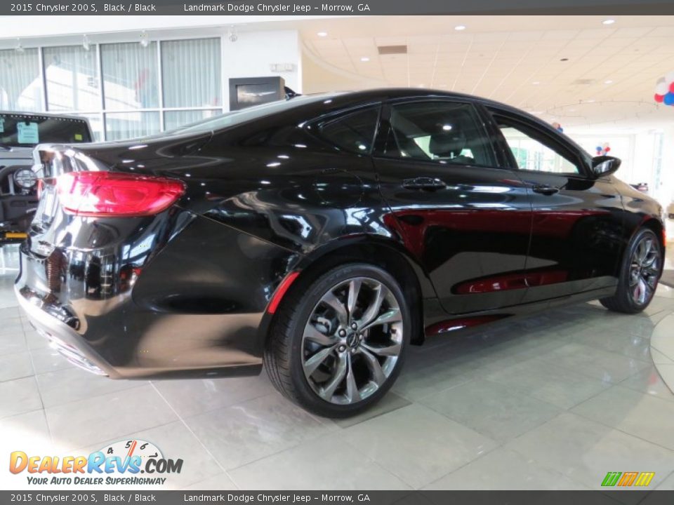 2015 Chrysler 200 S Black / Black Photo #3