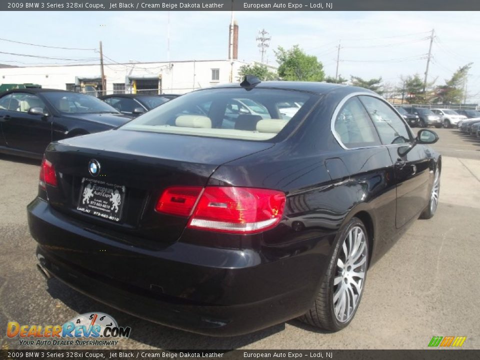 2009 BMW 3 Series 328xi Coupe Jet Black / Cream Beige Dakota Leather Photo #3