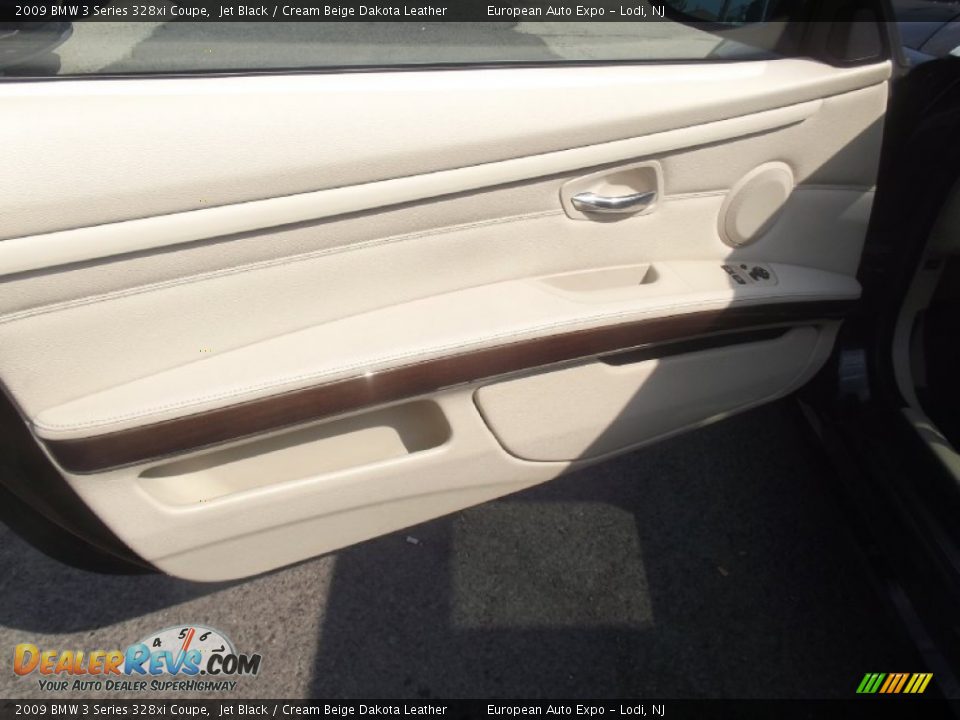 2009 BMW 3 Series 328xi Coupe Jet Black / Cream Beige Dakota Leather Photo #8