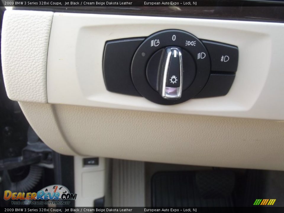 2009 BMW 3 Series 328xi Coupe Jet Black / Cream Beige Dakota Leather Photo #12