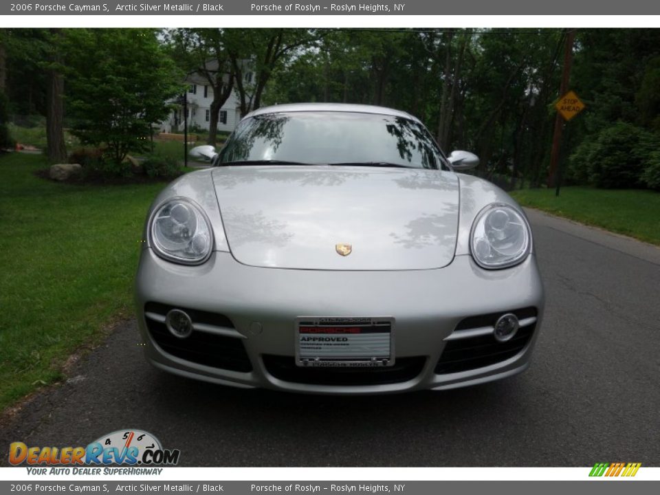 2006 Porsche Cayman S Arctic Silver Metallic / Black Photo #2