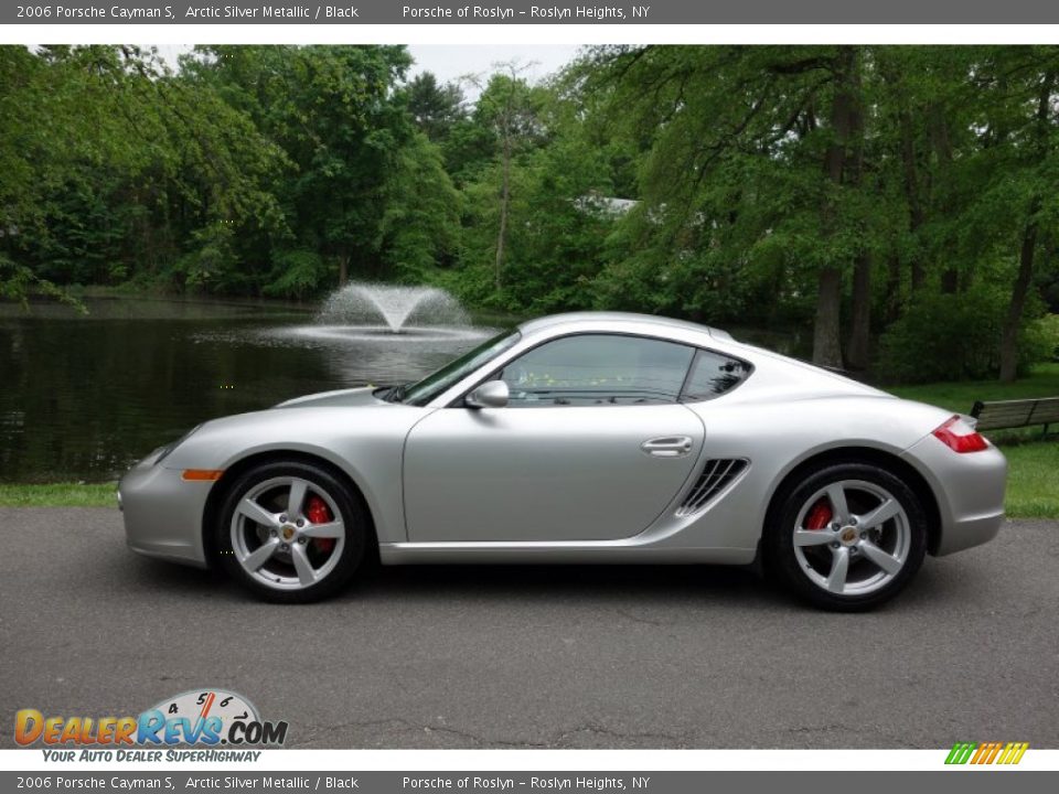 Arctic Silver Metallic 2006 Porsche Cayman S Photo #3