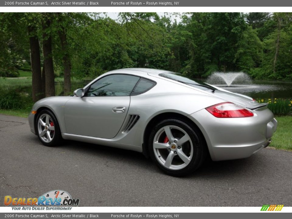 2006 Porsche Cayman S Arctic Silver Metallic / Black Photo #4