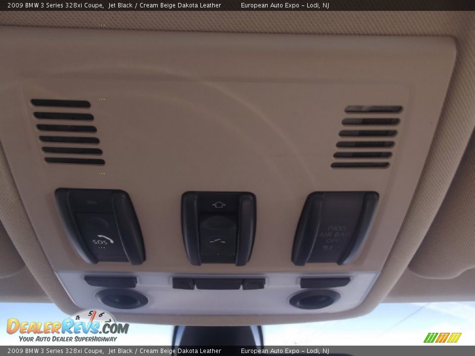 2009 BMW 3 Series 328xi Coupe Jet Black / Cream Beige Dakota Leather Photo #24