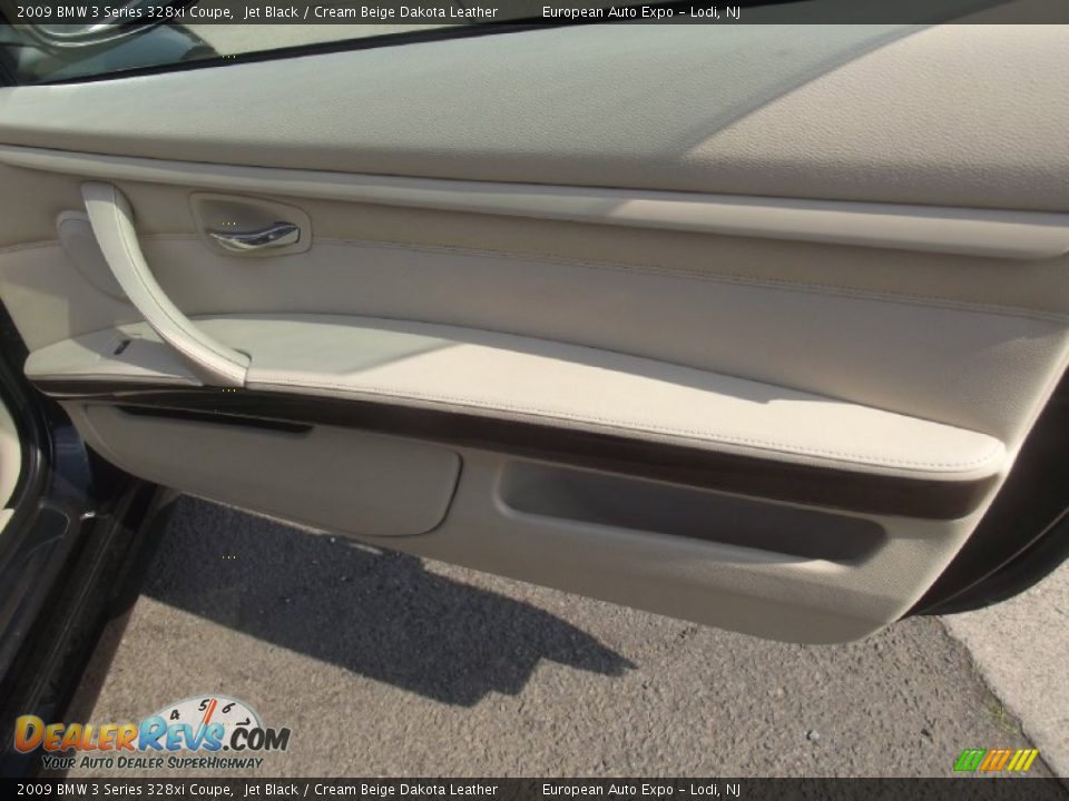 2009 BMW 3 Series 328xi Coupe Jet Black / Cream Beige Dakota Leather Photo #25