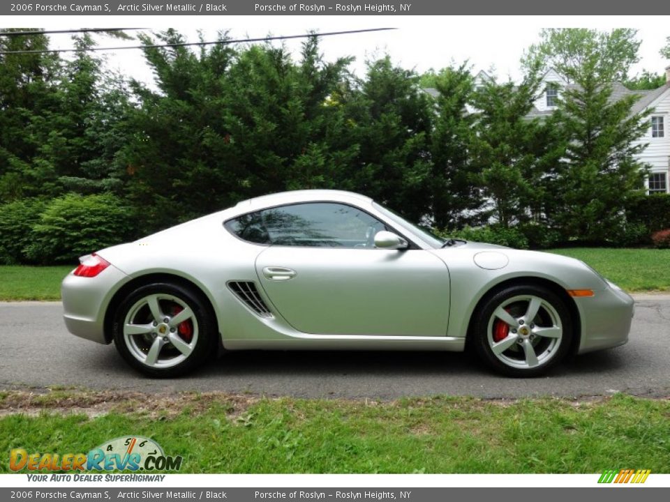2006 Porsche Cayman S Arctic Silver Metallic / Black Photo #7