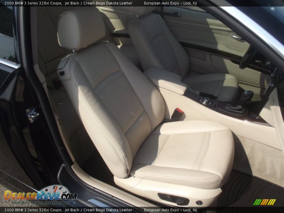 2009 BMW 3 Series 328xi Coupe Jet Black / Cream Beige Dakota Leather Photo #27