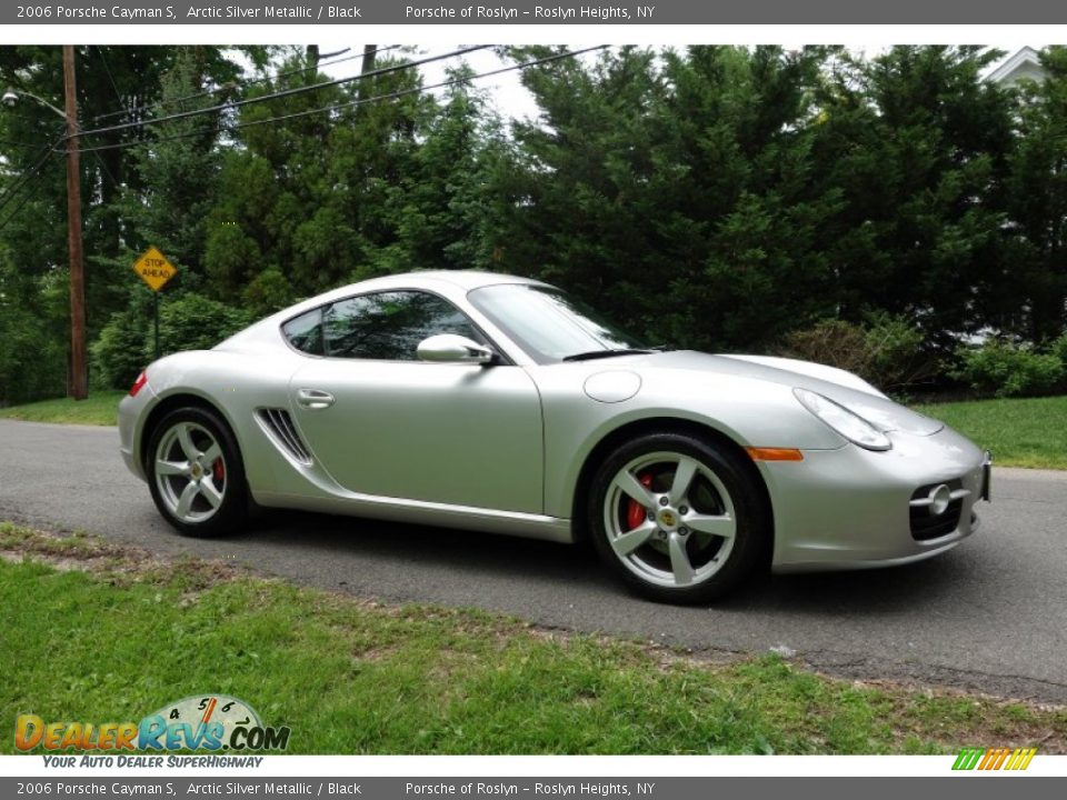 2006 Porsche Cayman S Arctic Silver Metallic / Black Photo #8