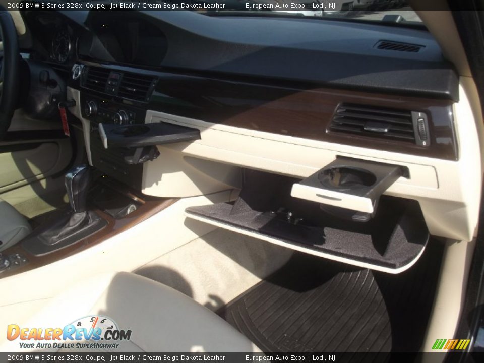 2009 BMW 3 Series 328xi Coupe Jet Black / Cream Beige Dakota Leather Photo #28