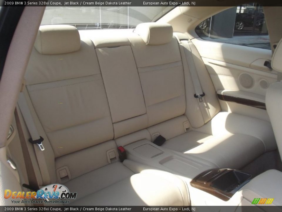 2009 BMW 3 Series 328xi Coupe Jet Black / Cream Beige Dakota Leather Photo #31