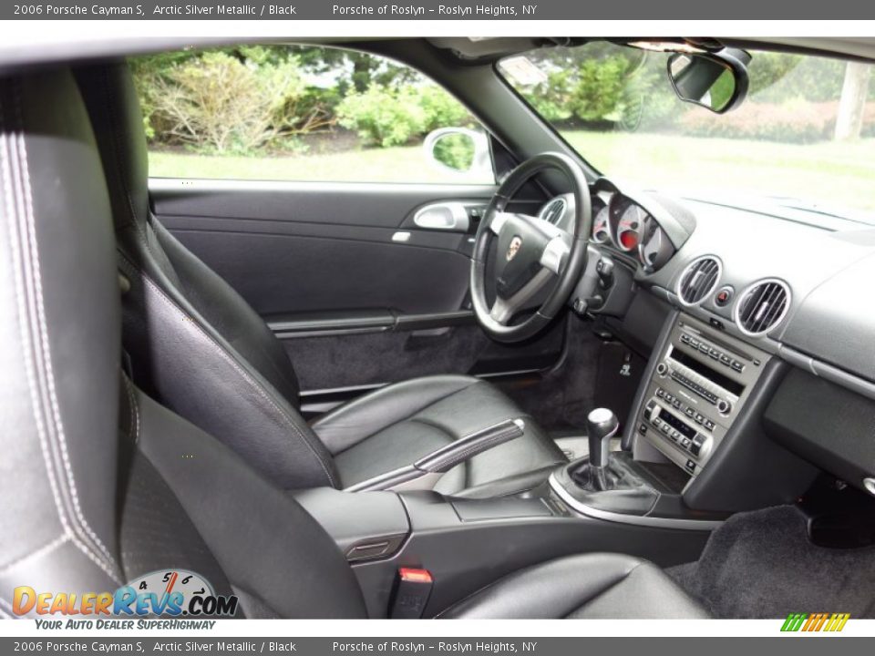 2006 Porsche Cayman S Arctic Silver Metallic / Black Photo #14
