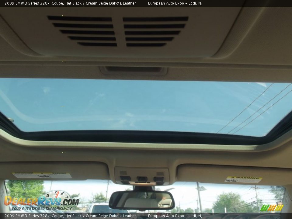 2009 BMW 3 Series 328xi Coupe Jet Black / Cream Beige Dakota Leather Photo #34
