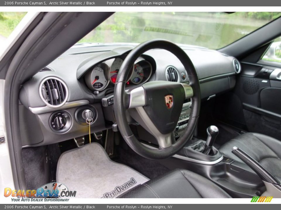 2006 Porsche Cayman S Arctic Silver Metallic / Black Photo #16