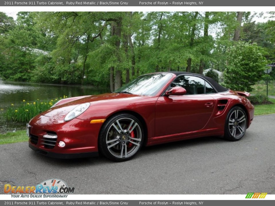 Front 3/4 View of 2011 Porsche 911 Turbo Cabriolet Photo #1