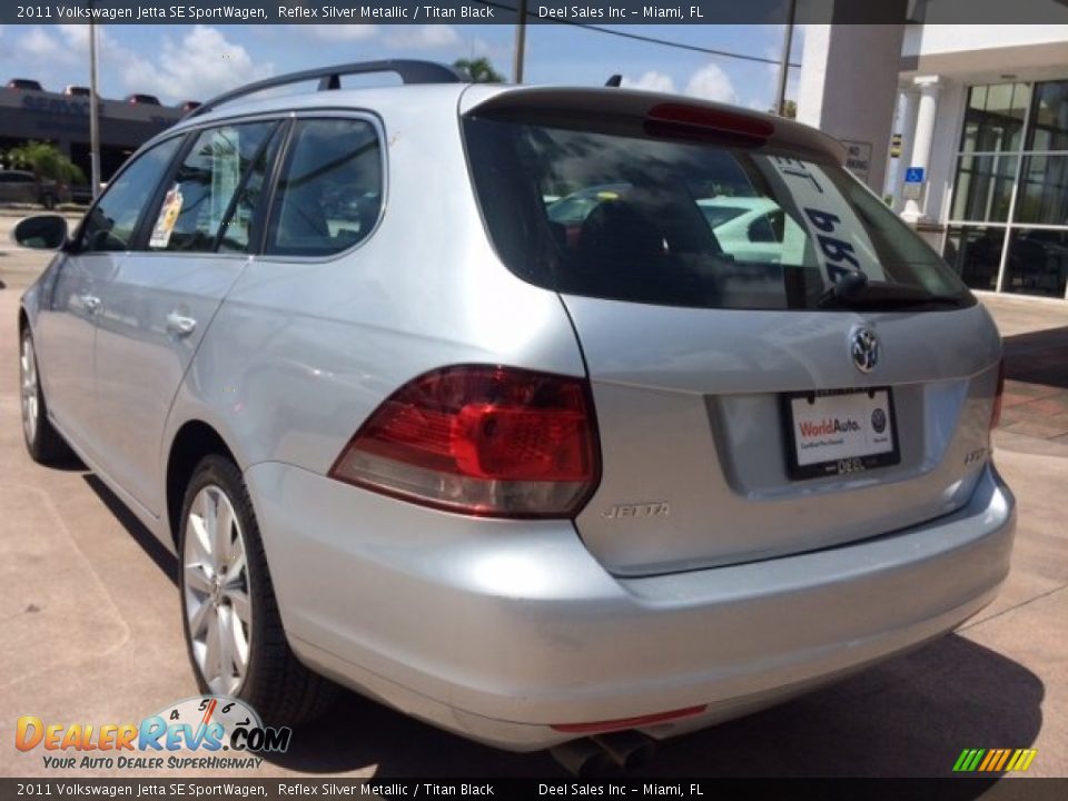 2011 Volkswagen Jetta SE SportWagen Reflex Silver Metallic / Titan Black Photo #3