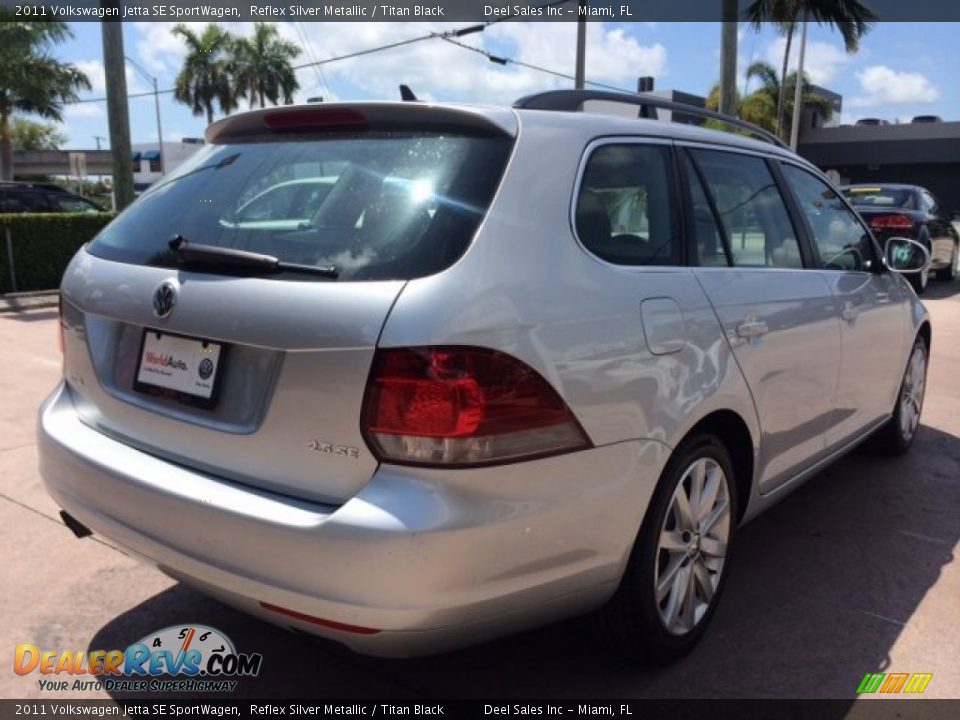 2011 Volkswagen Jetta SE SportWagen Reflex Silver Metallic / Titan Black Photo #5