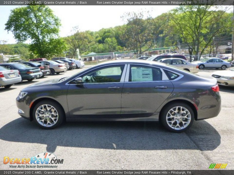 2015 Chrysler 200 C AWD Granite Crystal Metallic / Black Photo #2