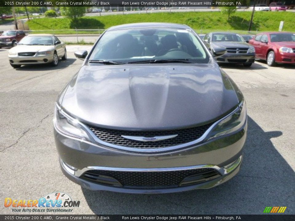 2015 Chrysler 200 C AWD Granite Crystal Metallic / Black Photo #8