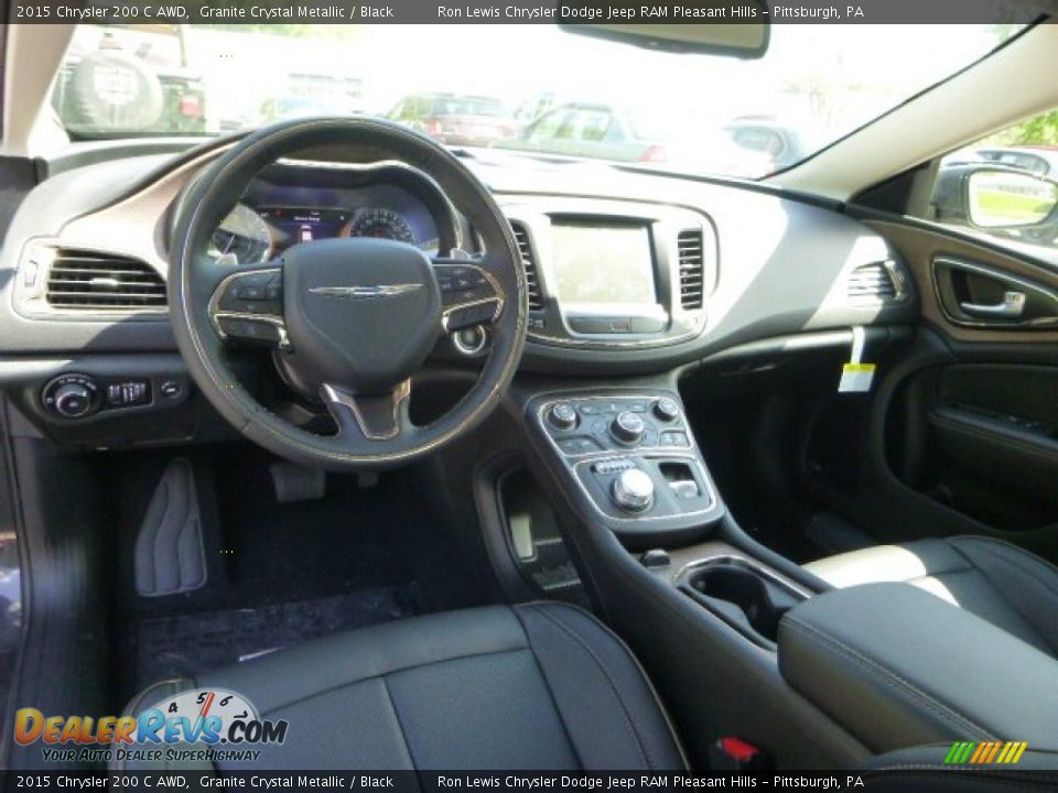 Black Interior - 2015 Chrysler 200 C AWD Photo #12