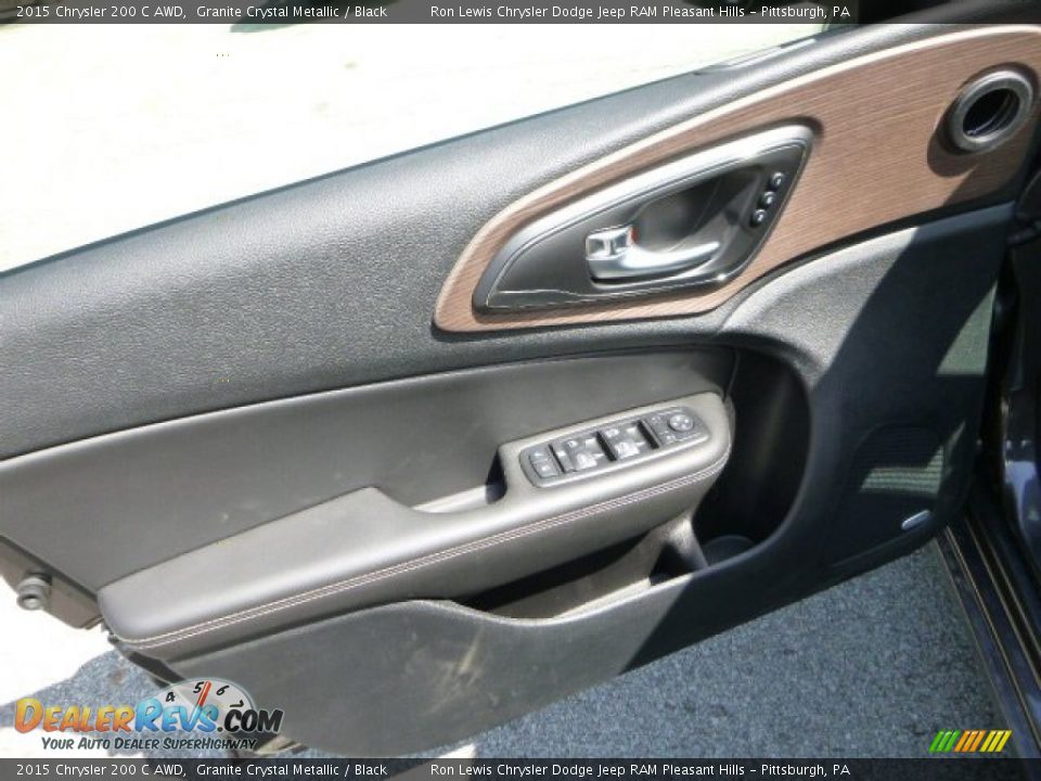 2015 Chrysler 200 C AWD Granite Crystal Metallic / Black Photo #14
