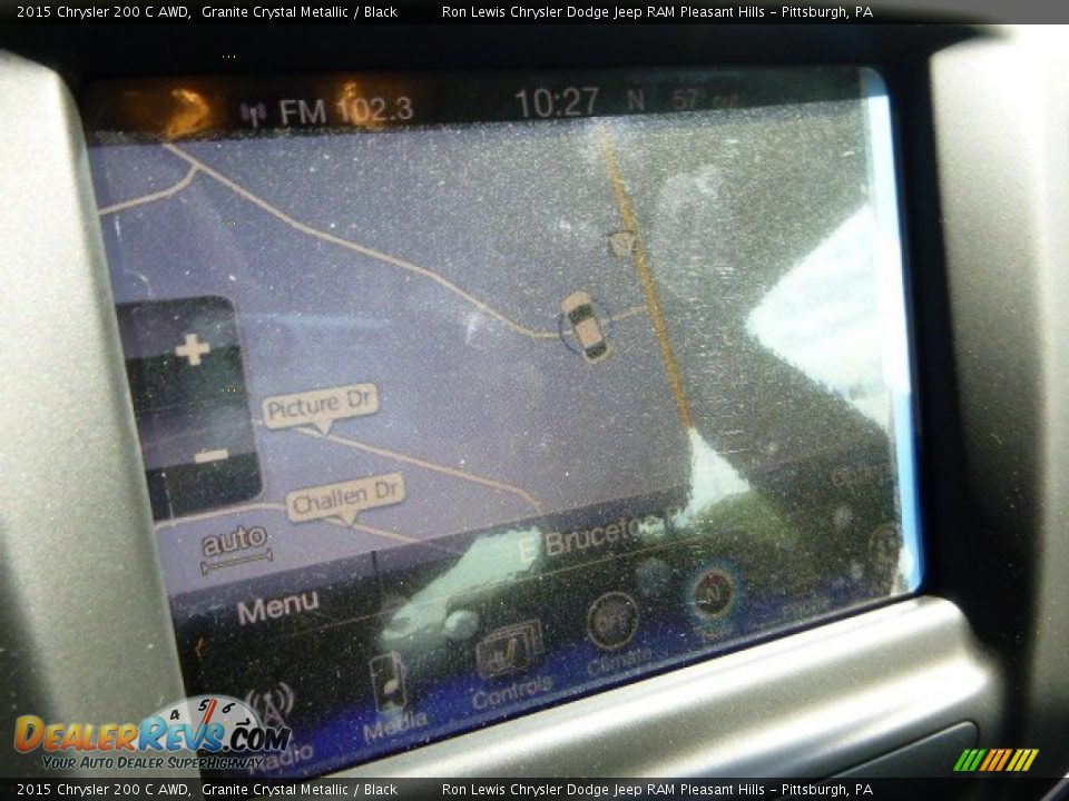 2015 Chrysler 200 C AWD Granite Crystal Metallic / Black Photo #18