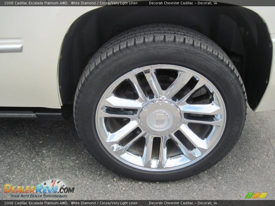 2008 Cadillac Escalade Platinum AWD Wheel Photo #5
