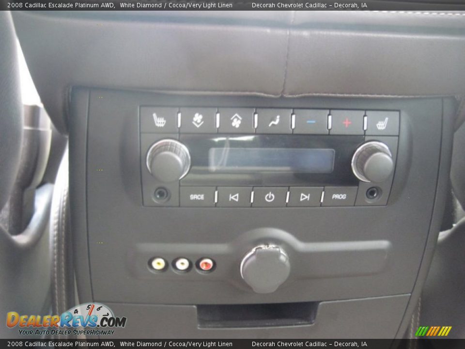 2008 Cadillac Escalade Platinum AWD White Diamond / Cocoa/Very Light Linen Photo #13