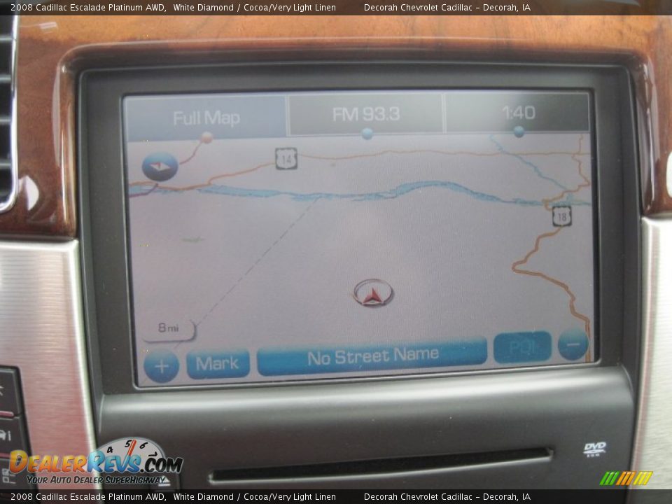 2008 Cadillac Escalade Platinum AWD White Diamond / Cocoa/Very Light Linen Photo #26