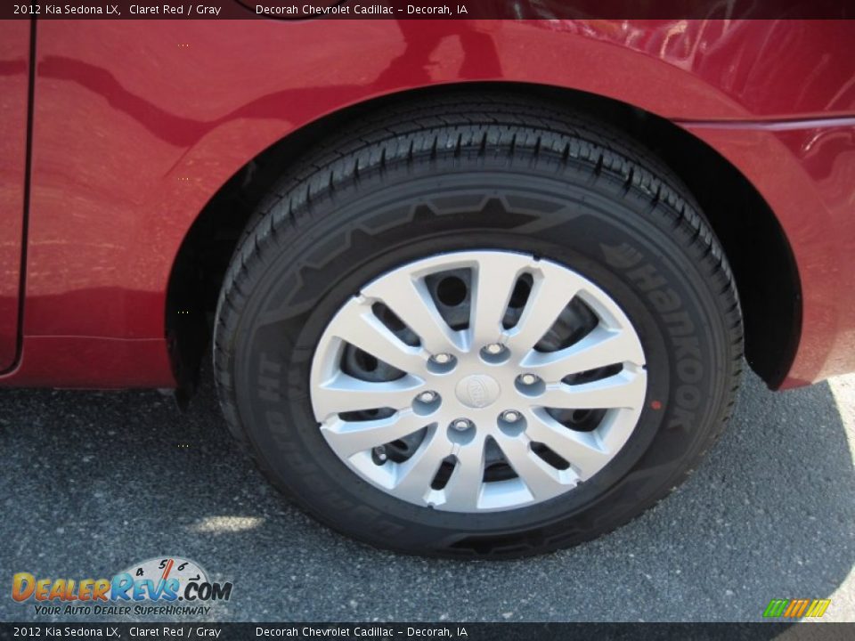 2012 Kia Sedona LX Claret Red / Gray Photo #5