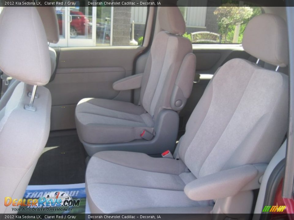 2012 Kia Sedona LX Claret Red / Gray Photo #7