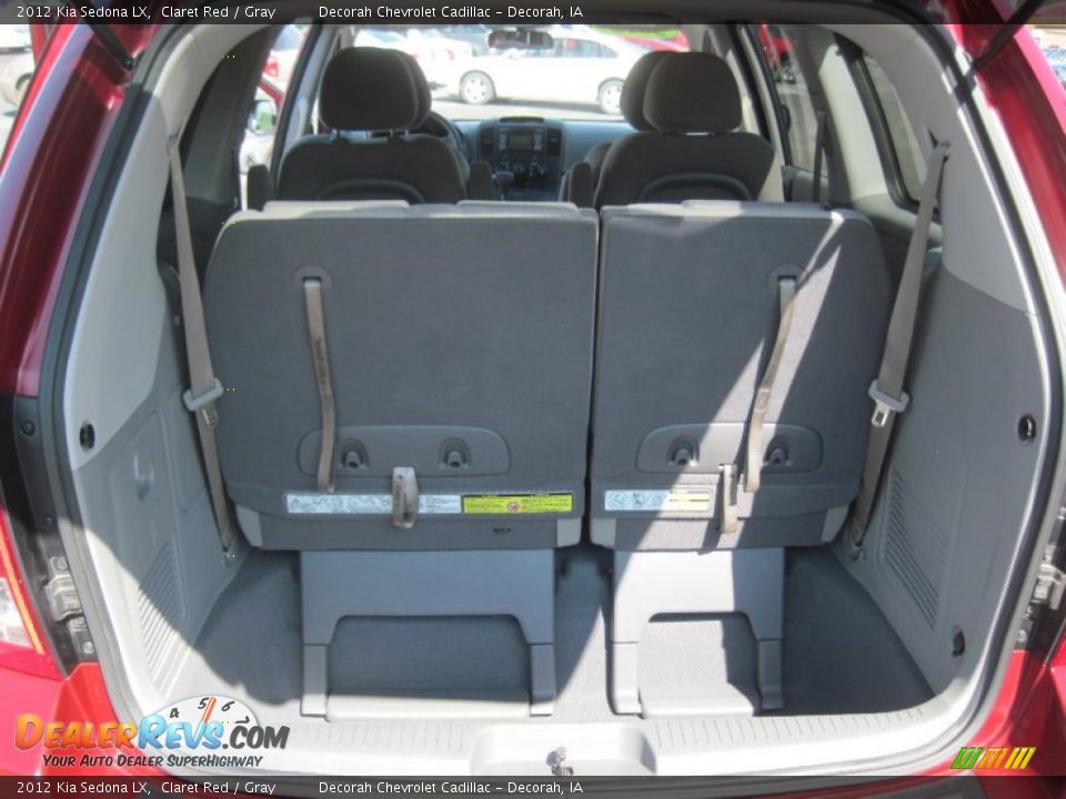 2012 Kia Sedona LX Claret Red / Gray Photo #9