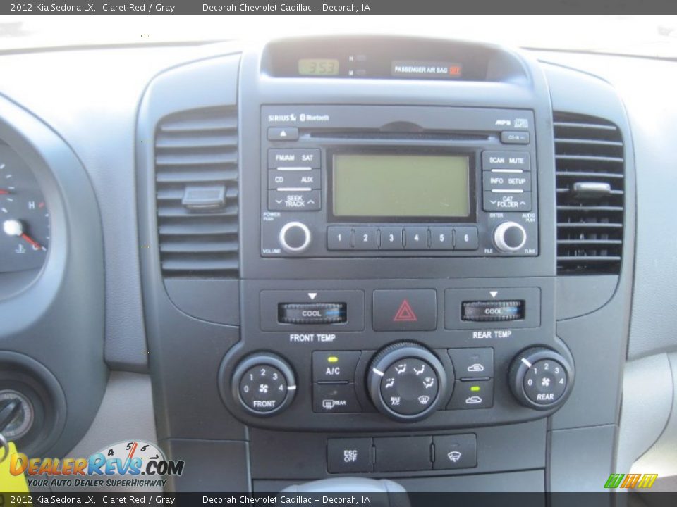 2012 Kia Sedona LX Claret Red / Gray Photo #12