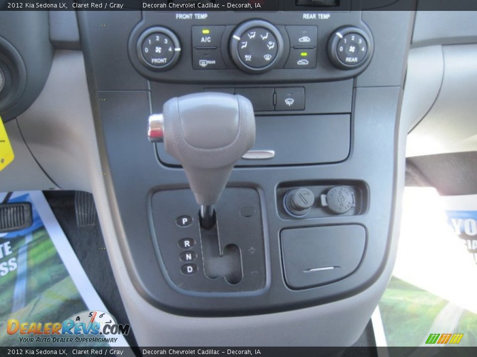 2012 Kia Sedona LX Claret Red / Gray Photo #13